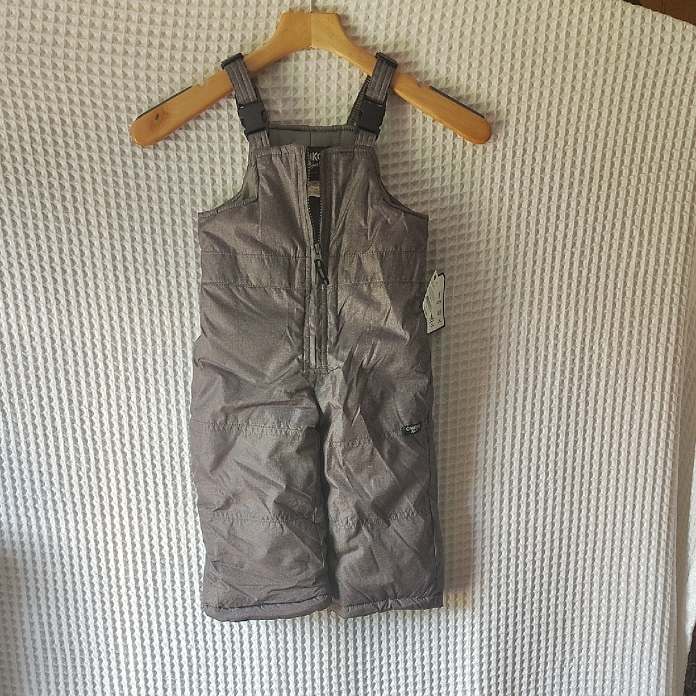 OshKosh B'gosh Toddler 2T Heather Grey Snowpants NWT